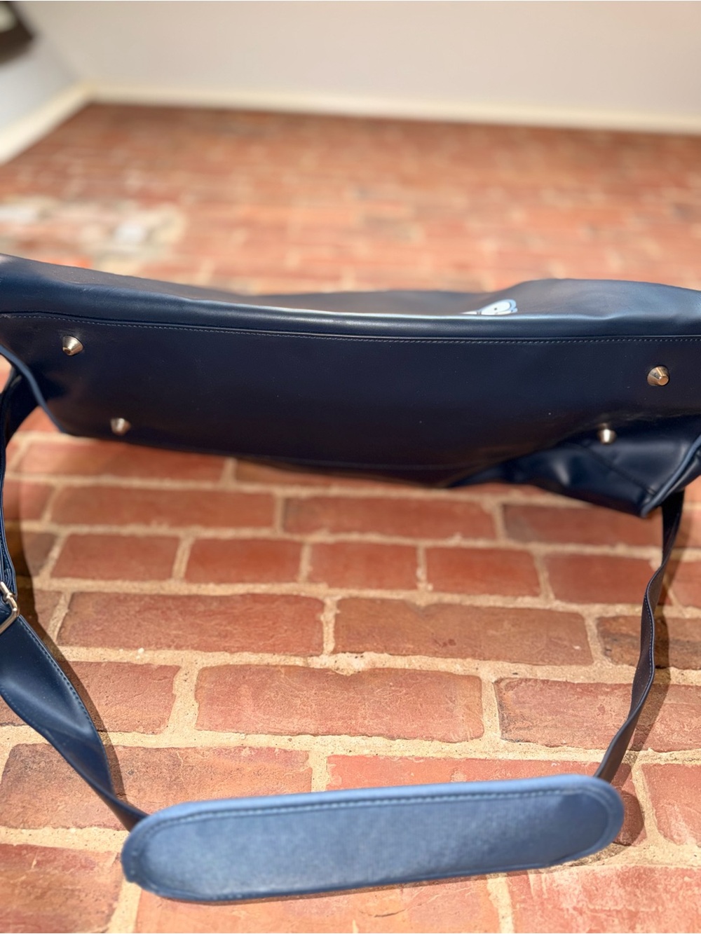 Structure Navy Duffel with White Logo and Adjustable Strap - Picture 12 of 12